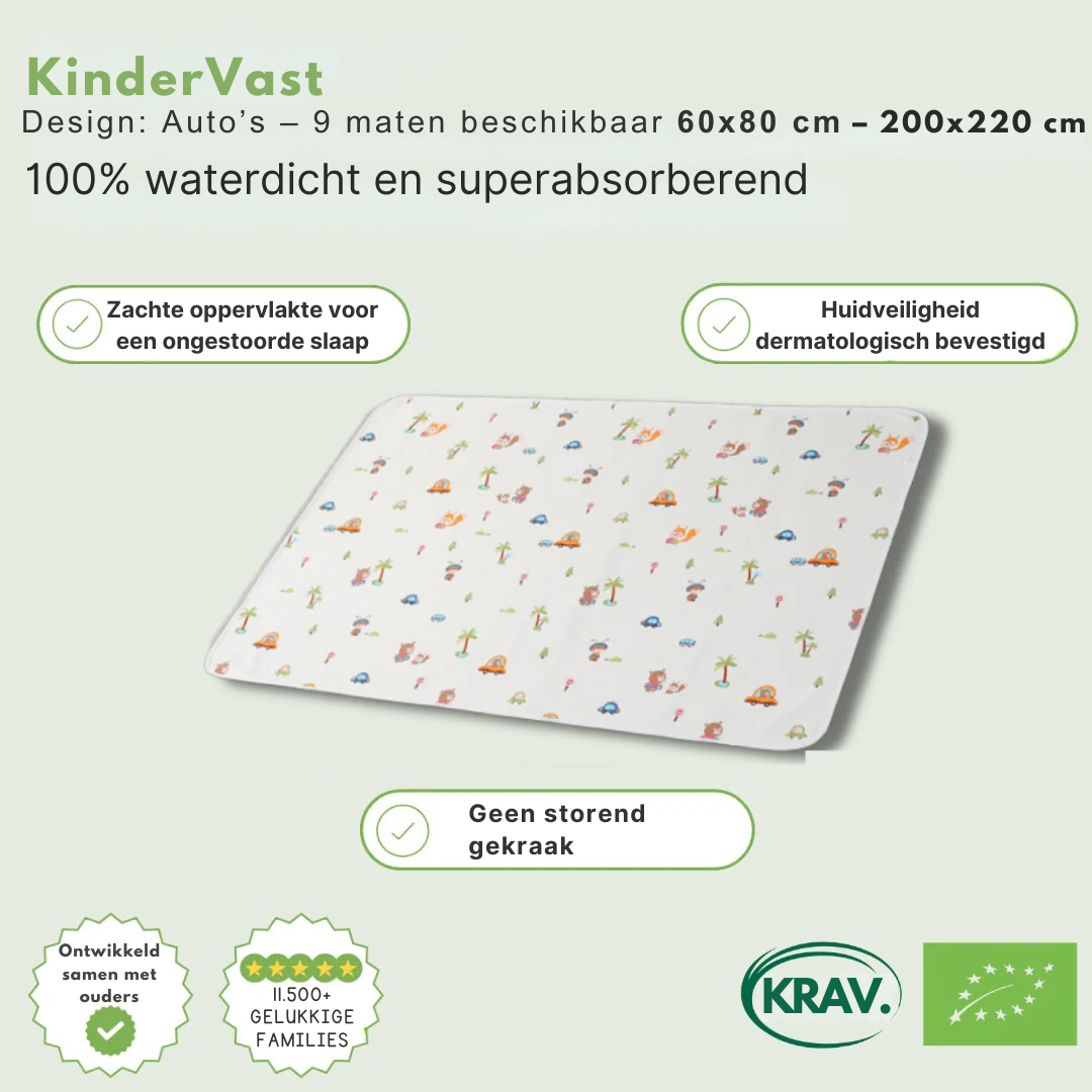 KinderVast Waterdichte Matrasbeschermer