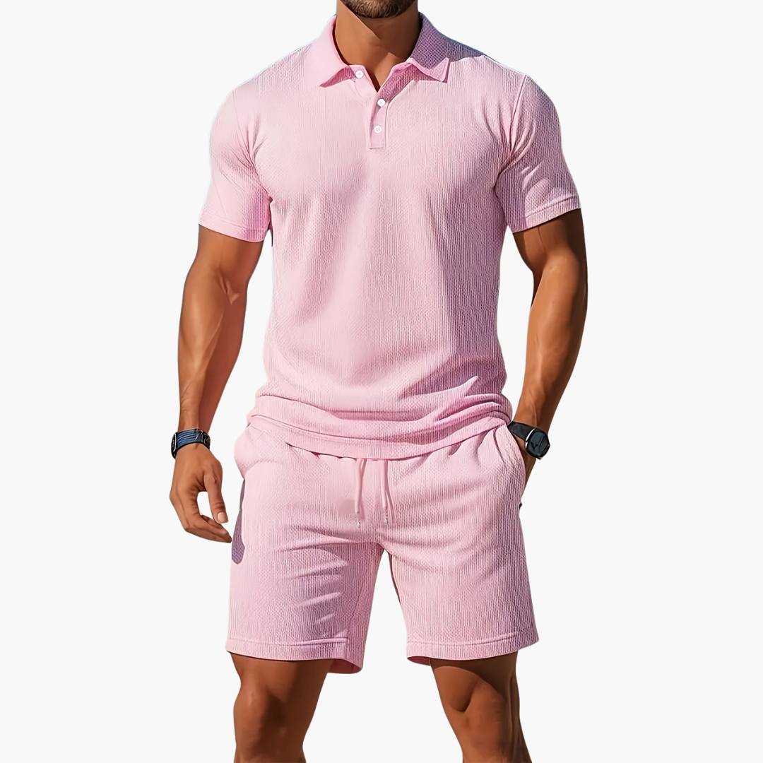 Sevana | Heren Polo Short Set