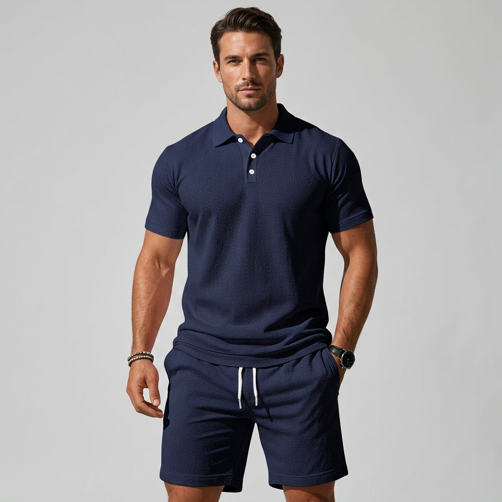 Sevana | Heren Polo Short Set