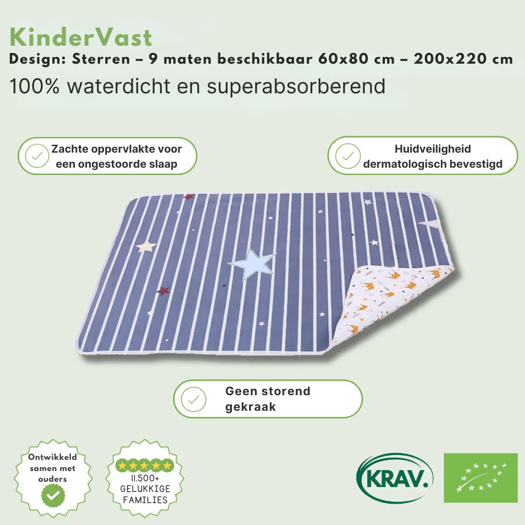 KinderVast Waterdichte Matrasbeschermer