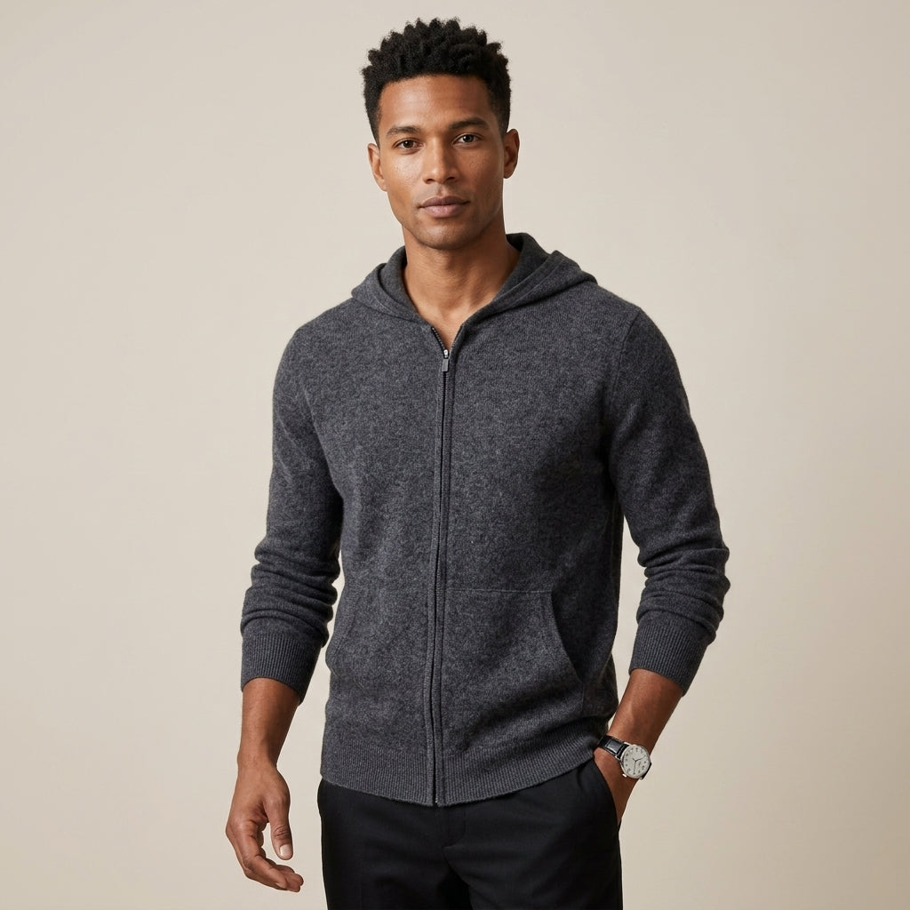 Sevana | Heren Omkeerbare Kasjmier Hoodie