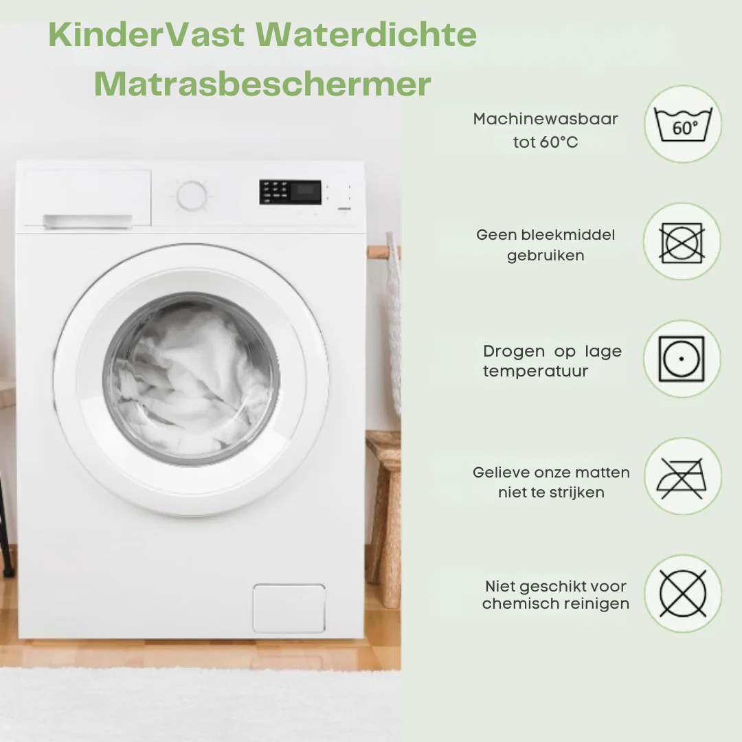 KinderVast Waterdichte Matrasbeschermer