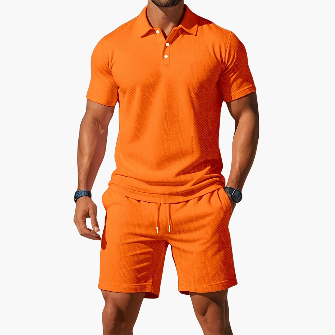 Sevana | Heren Polo Short Set