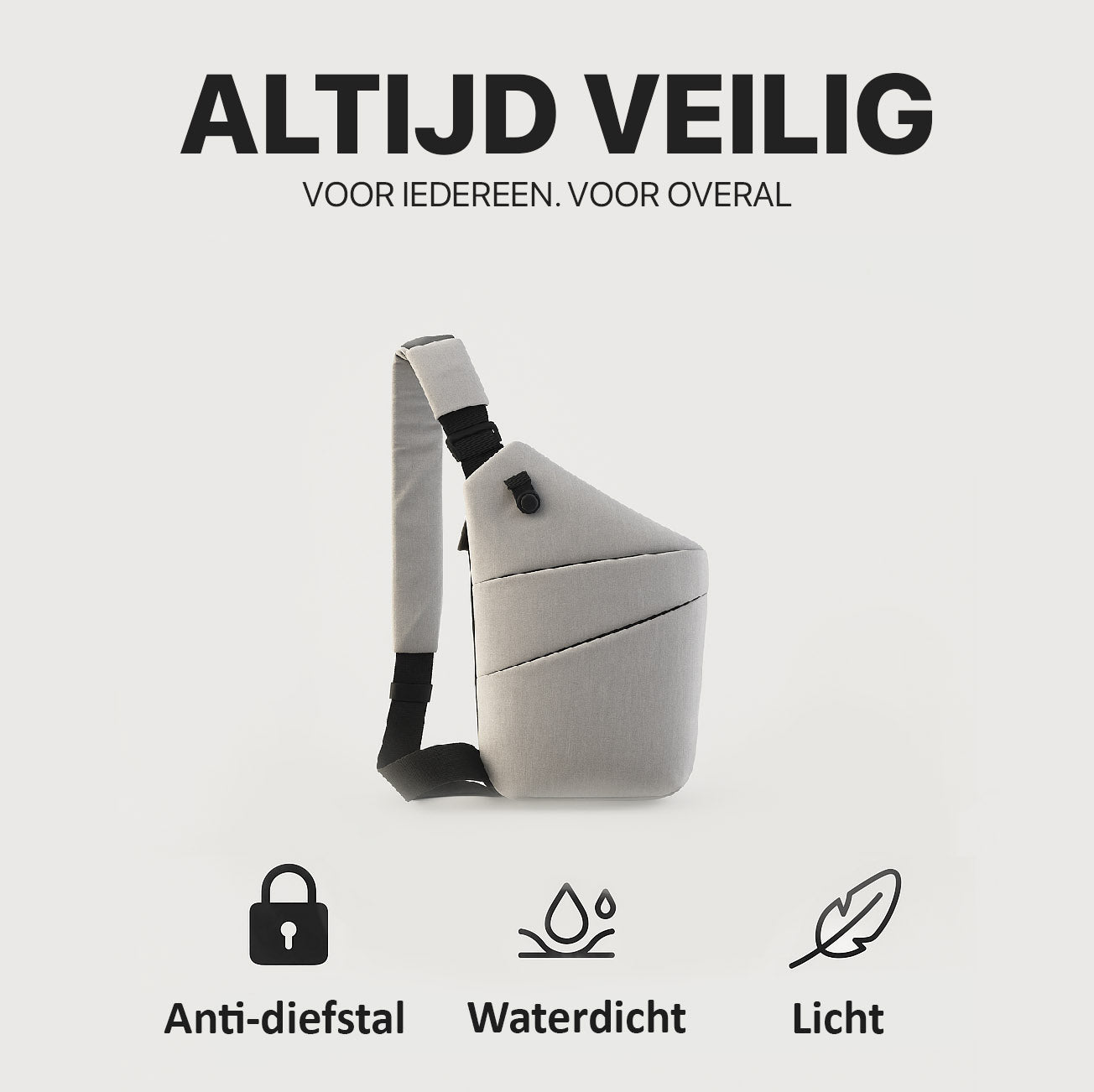 Anti-diefstal Schoudertas