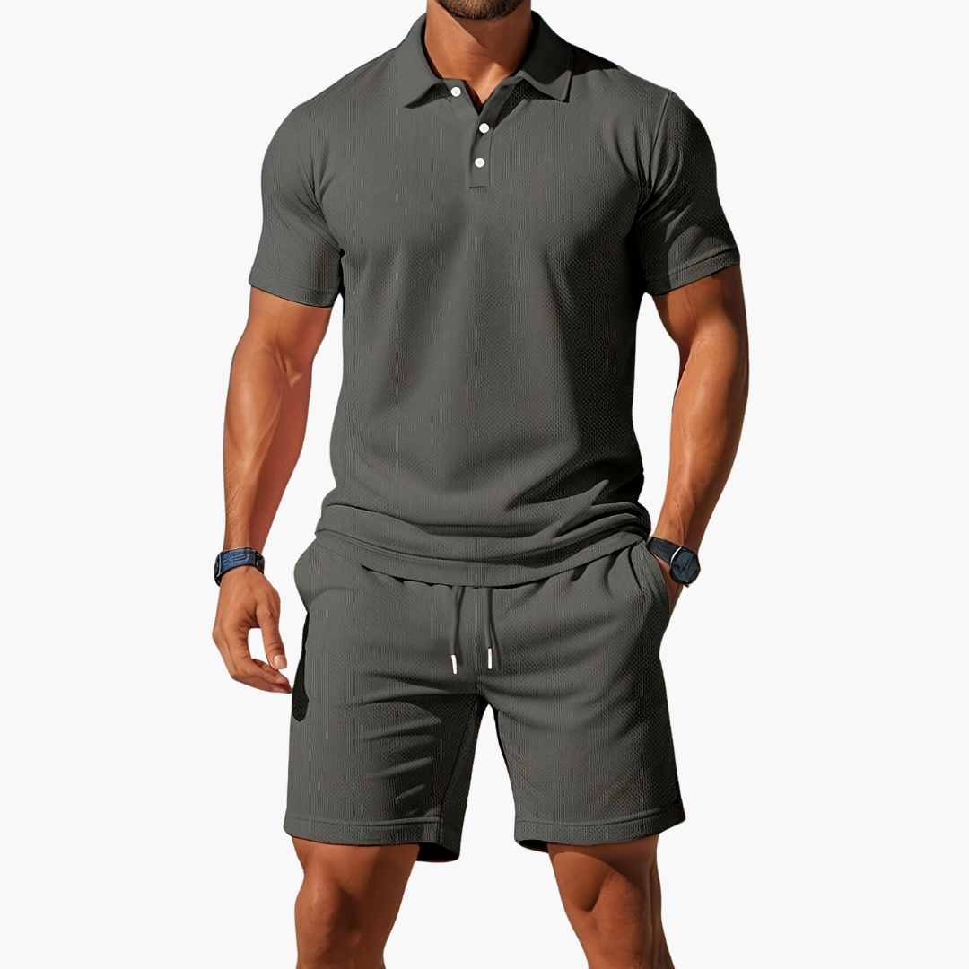 Sevana | Heren Polo Short Set
