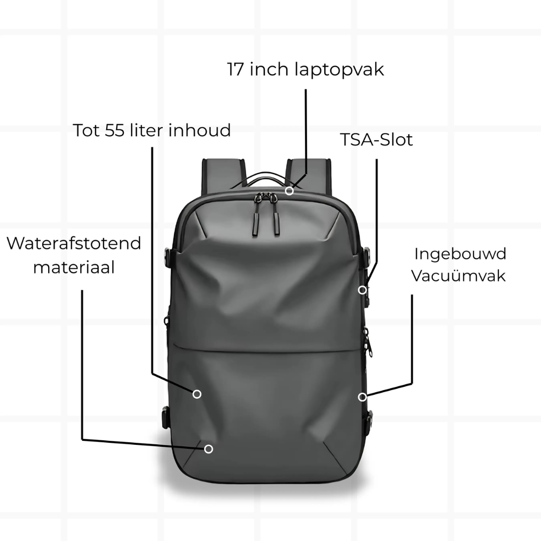 CarryX Multifunctionele Vacuüm Reisrugzak