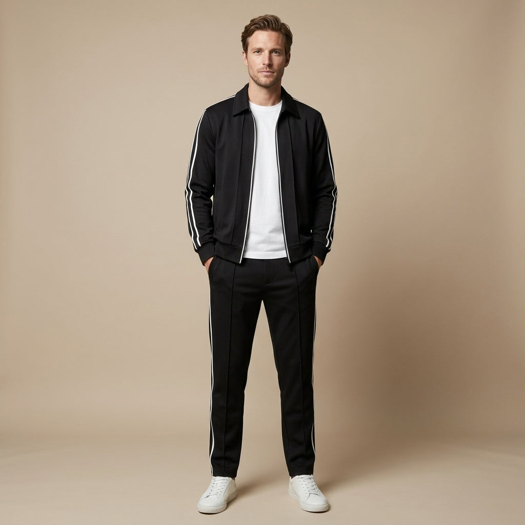 Sevana | Heren Katoenen Tracksuit Met Rits