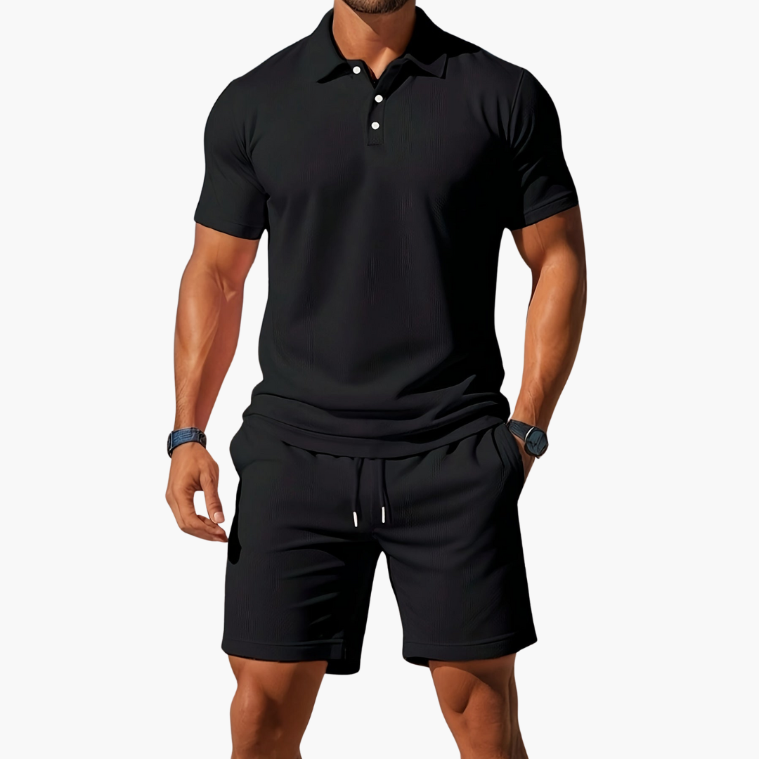 Sevana | Heren Polo Short Set