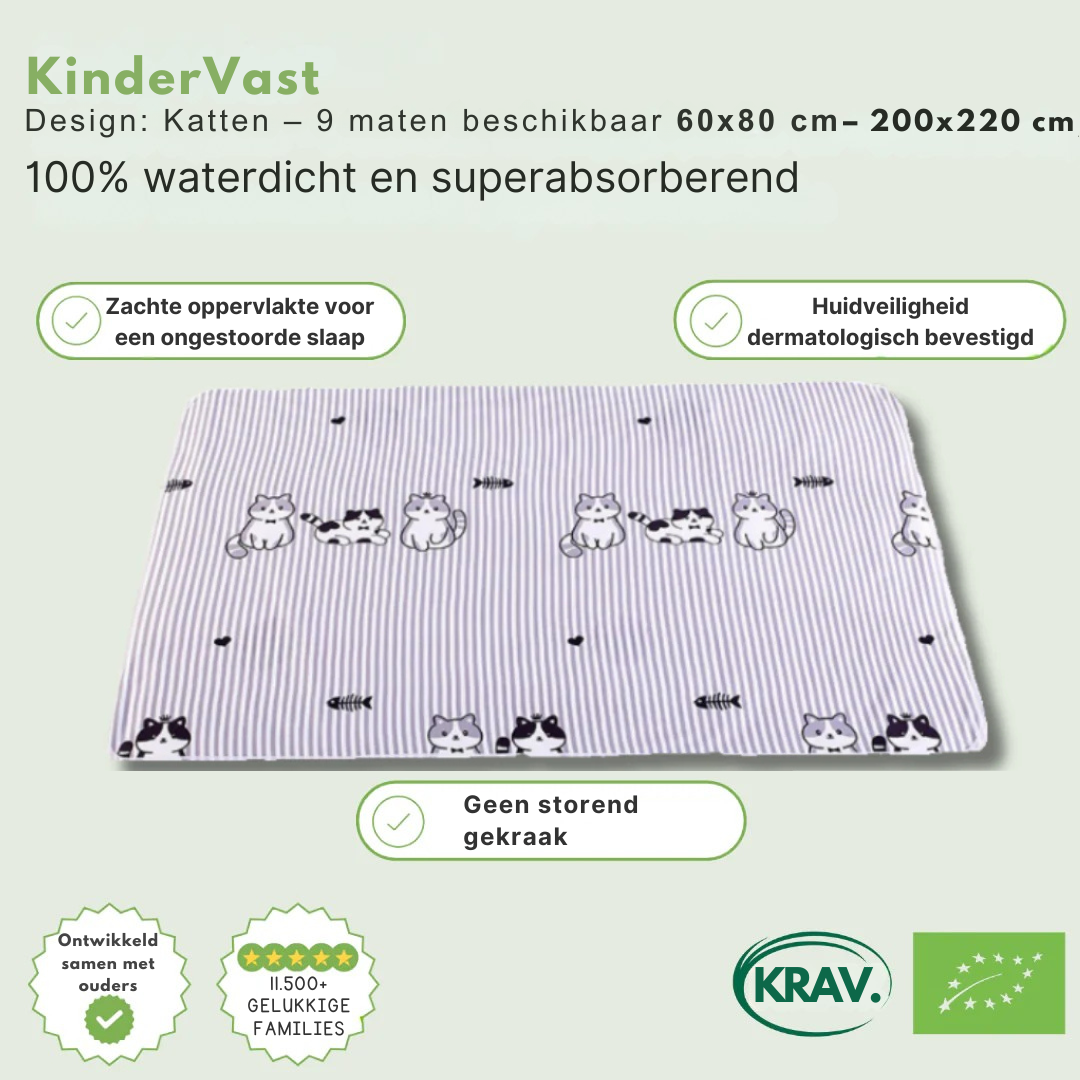 KinderVast Waterdichte Matrasbeschermer