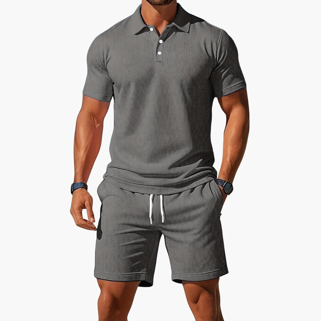 Sevana | Heren Polo Short Set