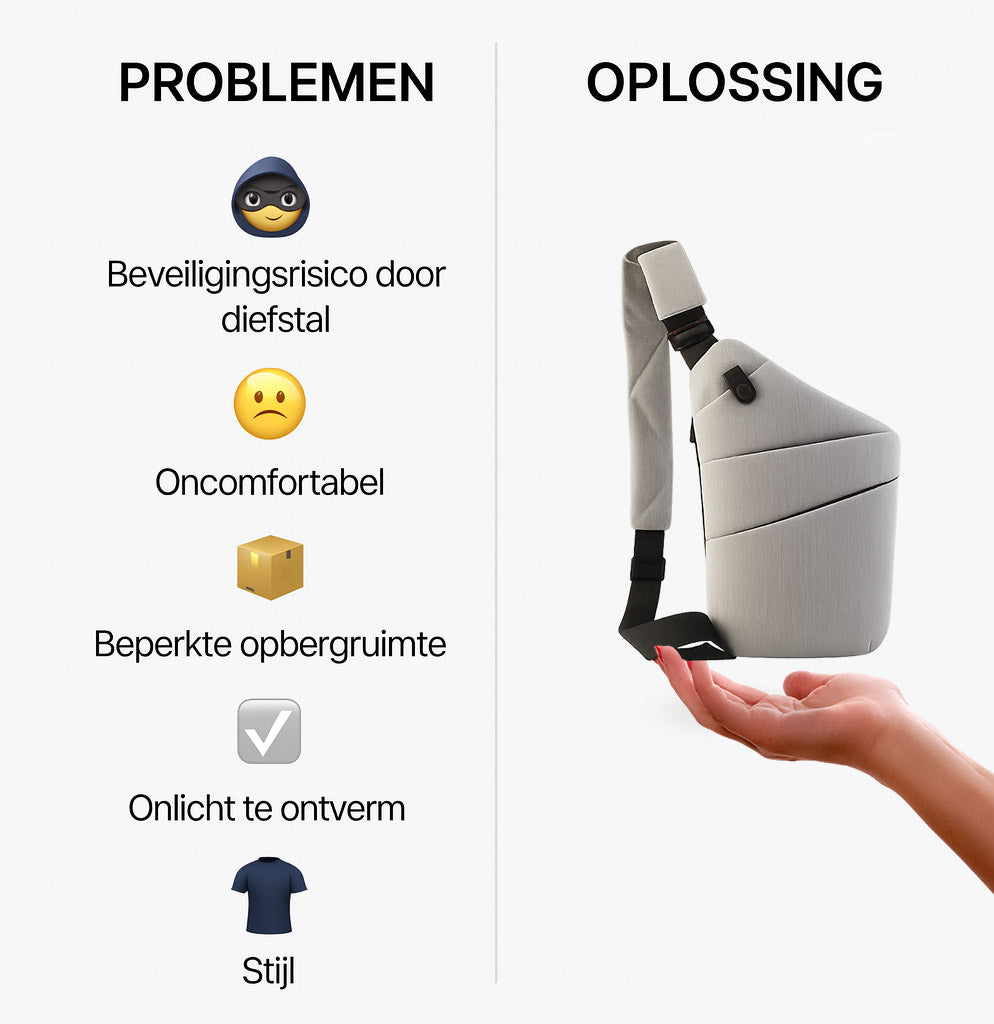 Anti-diefstal Schoudertas