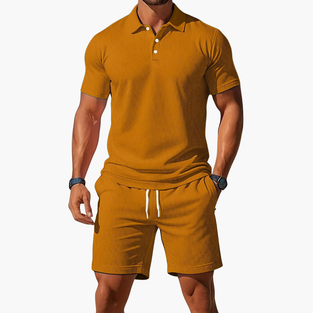 Sevana | Heren Polo Short Set