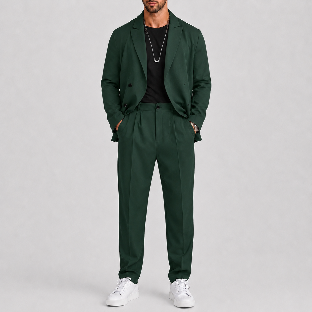 Sevana | Heren Slim-Fit Tweedelige Set