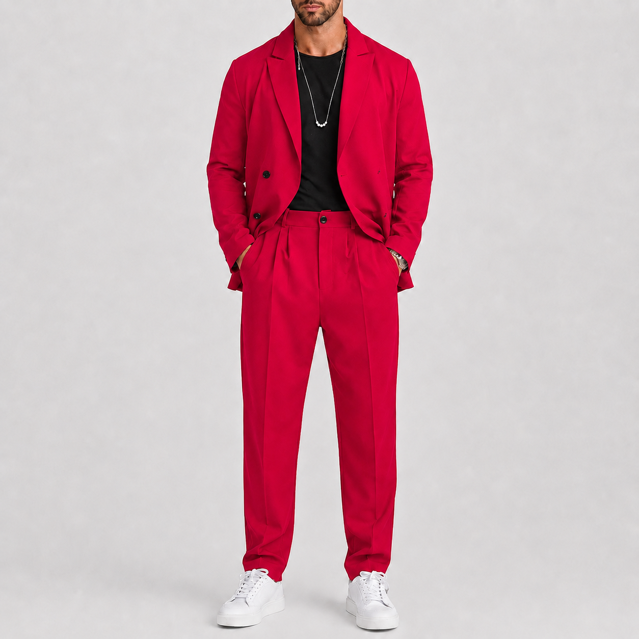 Sevana | Heren Slim-Fit Tweedelige Set