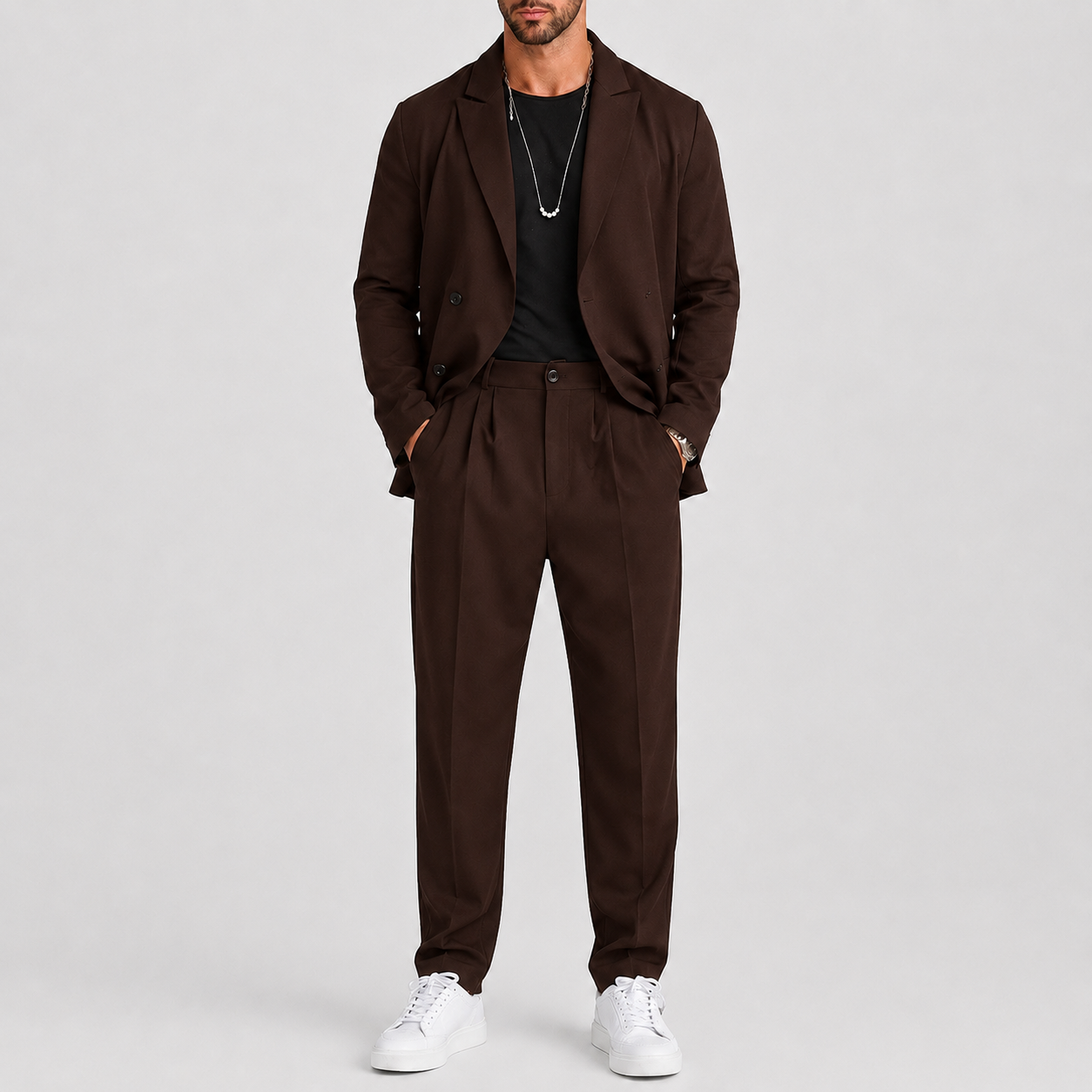 Sevana | Heren Slim-Fit Tweedelige Set