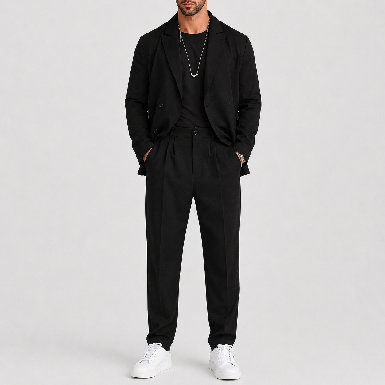 Sevana | Heren Slim-Fit Tweedelige Set