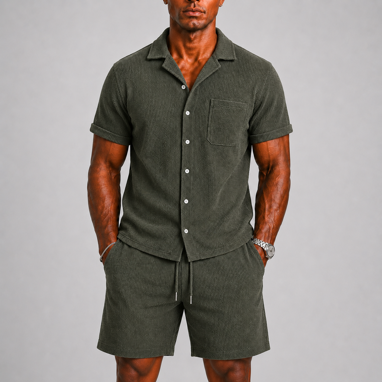 Sevana | Heren Ribstof Co‑Ord Set