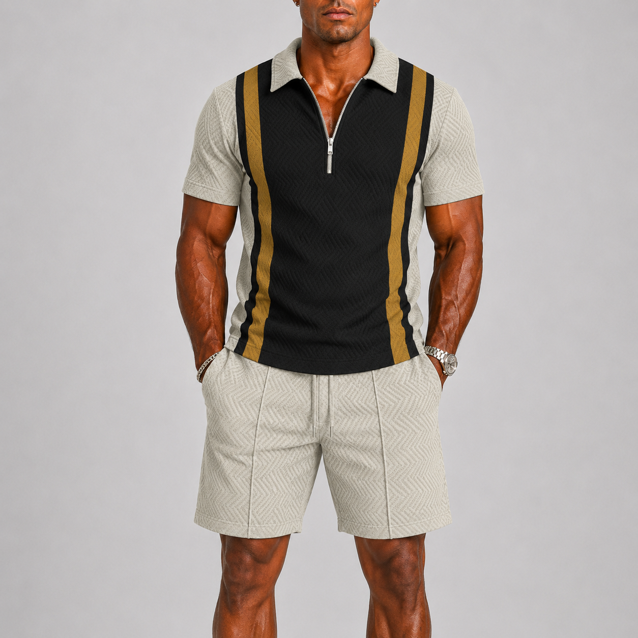 Sevana | Heren Polo Zomerset Met Rits