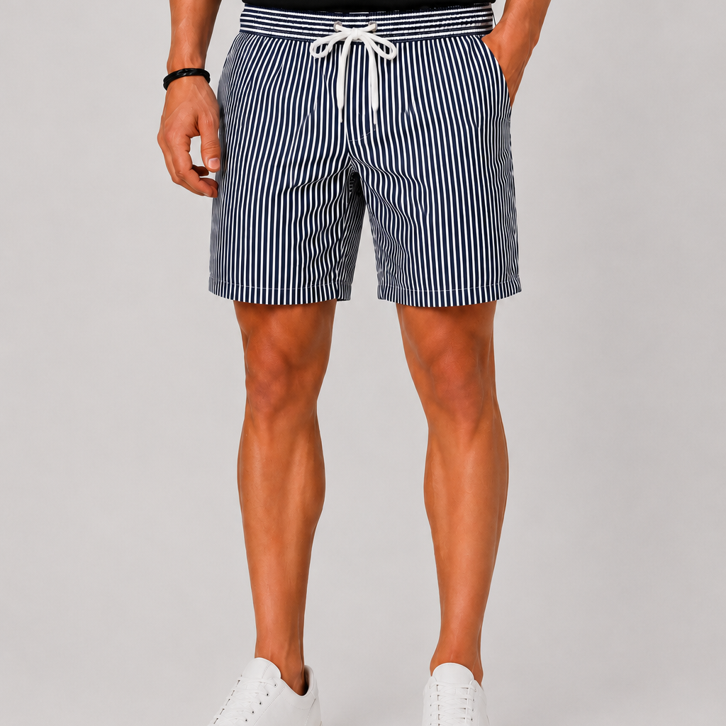 Sevana | Heren Gestreepte Zwemshort