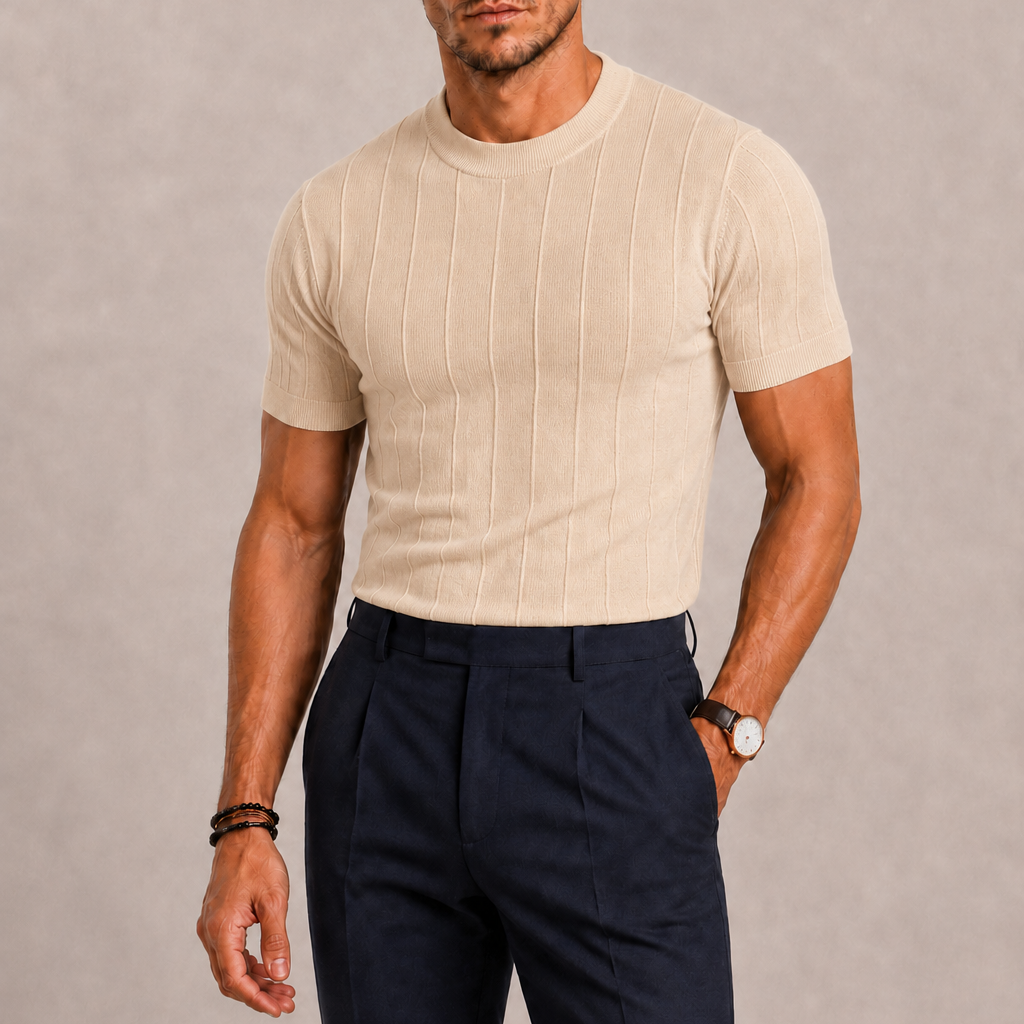 Sevana | Heren Gebreid Poloshirt