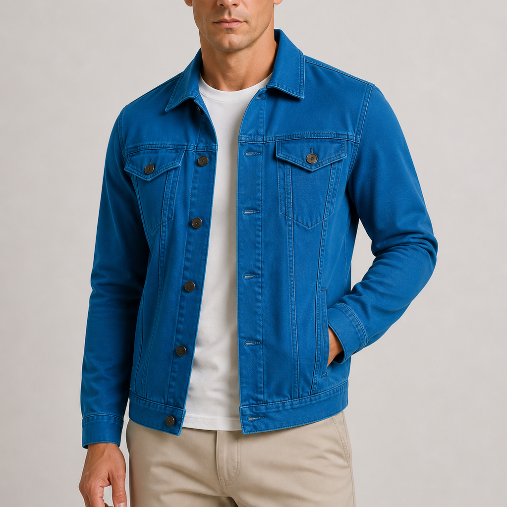 Sevana | Heren Lichte Denim Jas