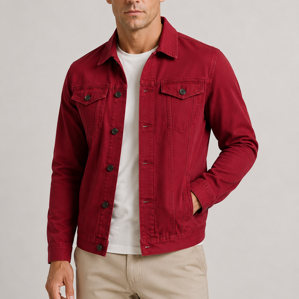 Sevana | Heren Lichte Denim Jas