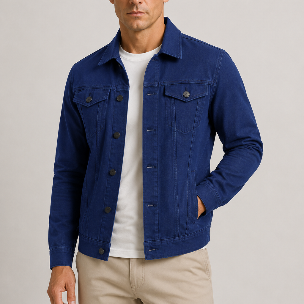 Sevana | Heren Lichte Denim Jas