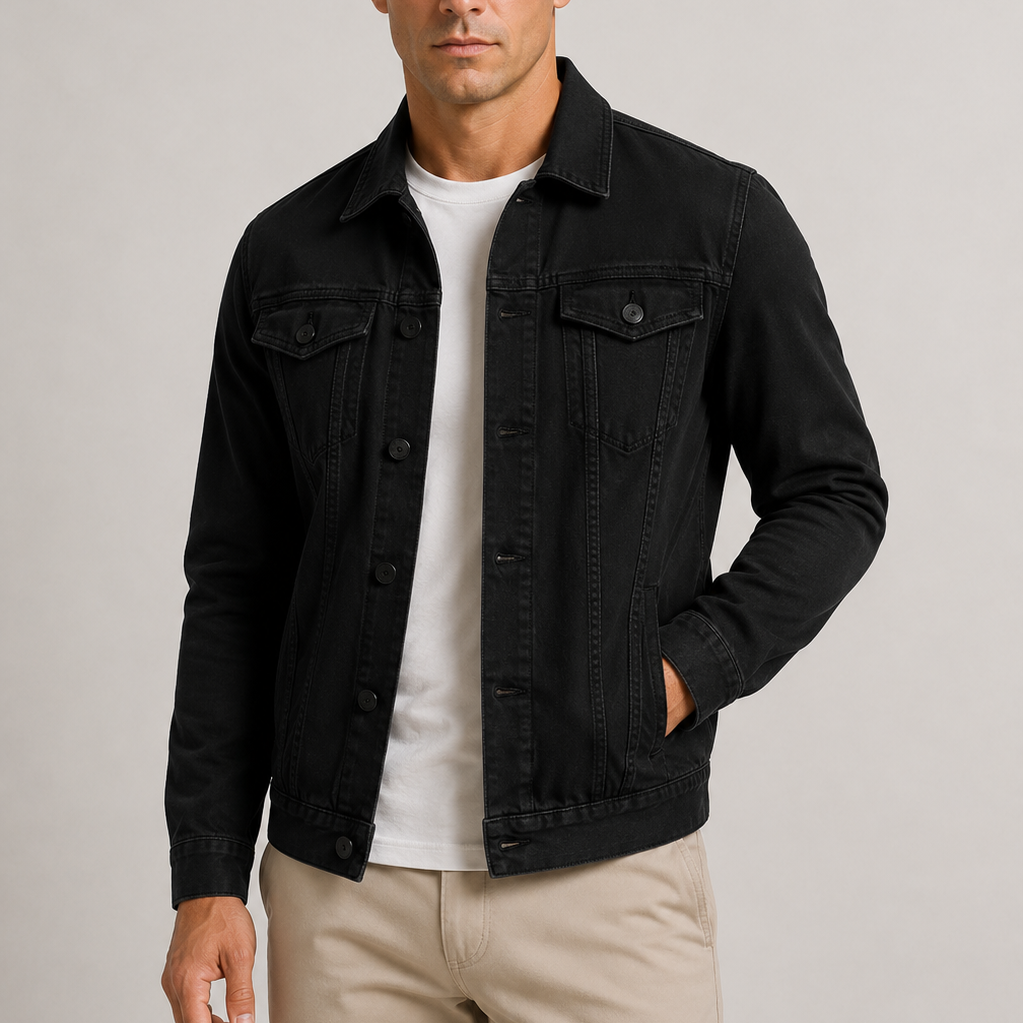 Sevana | Heren Lichte Denim Jas