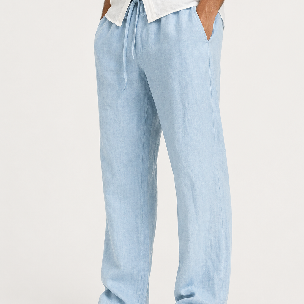 Sevana | Heren Linnen Look Pantalon