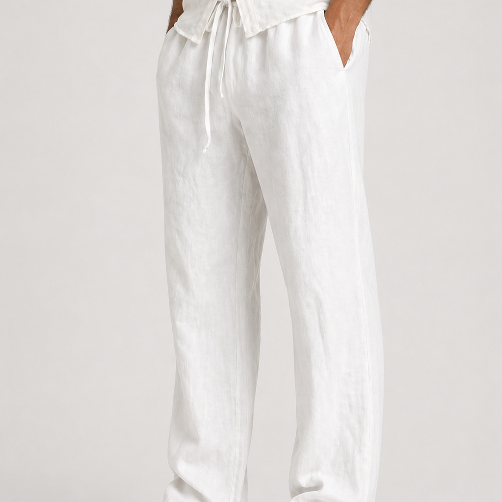 Sevana | Heren Linnen Look Pantalon