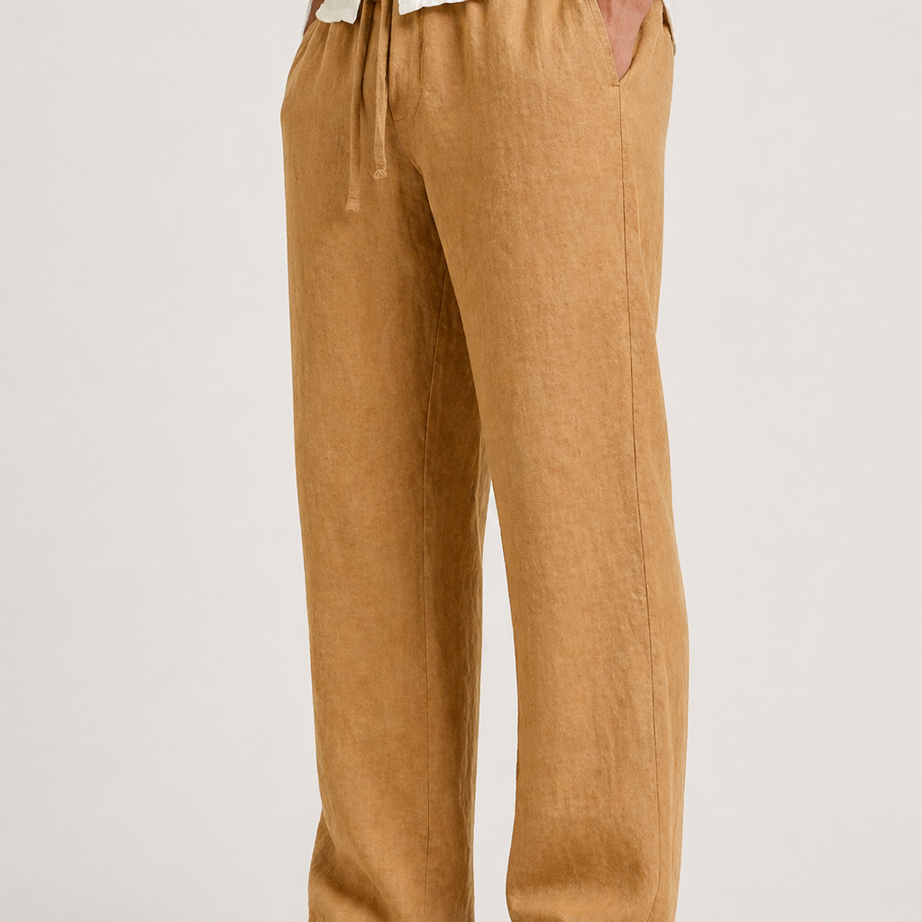Sevana | Heren Linnen Look Pantalon