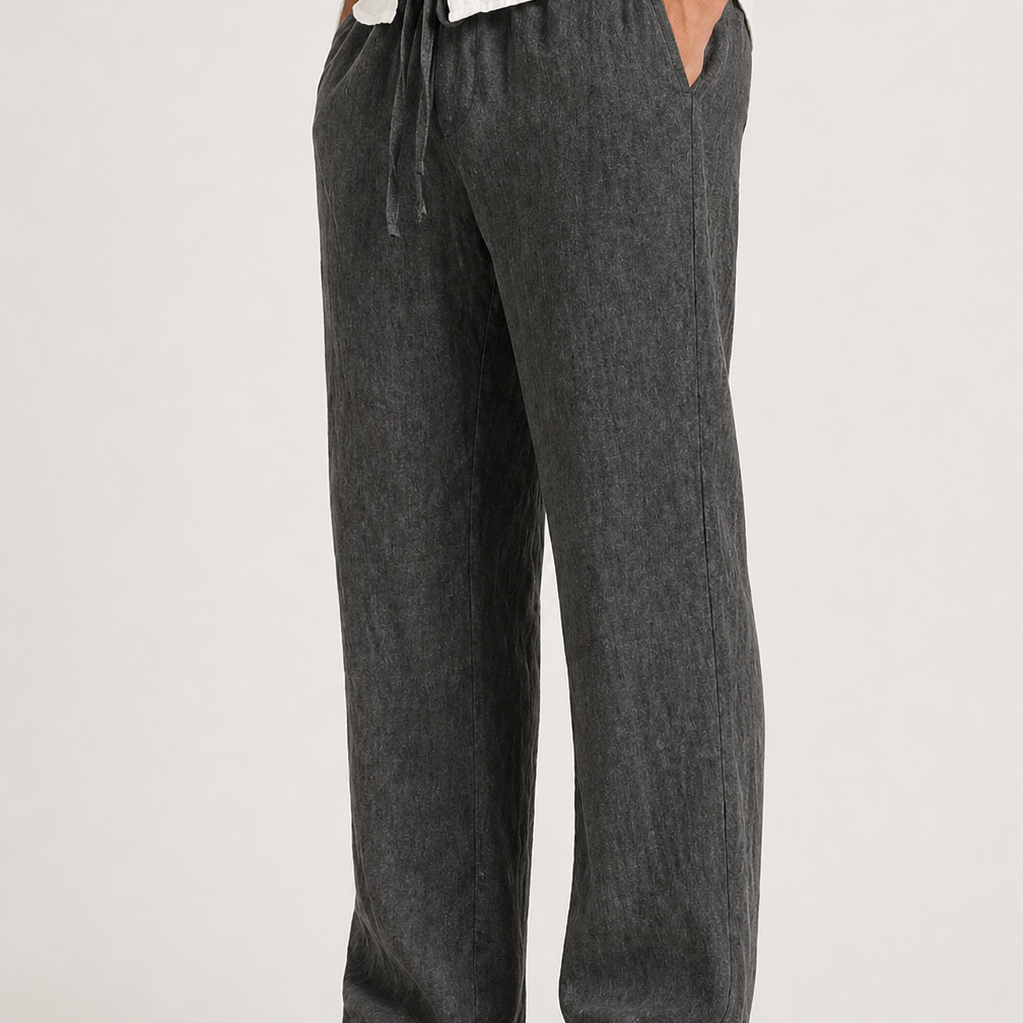 Sevana | Heren Linnen Look Pantalon