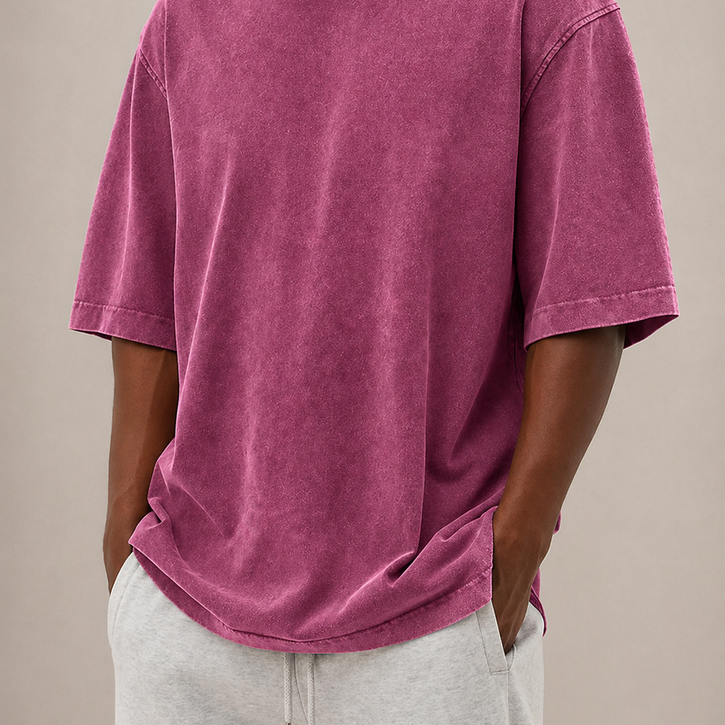 Sevana | Heren Gewassen Katoenen T‑Shirt