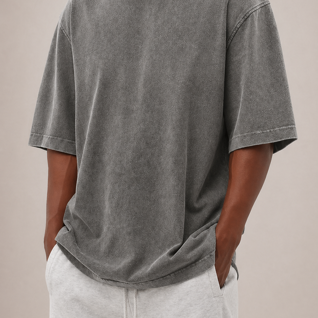 Sevana | Heren Gewassen Katoenen T‑Shirt