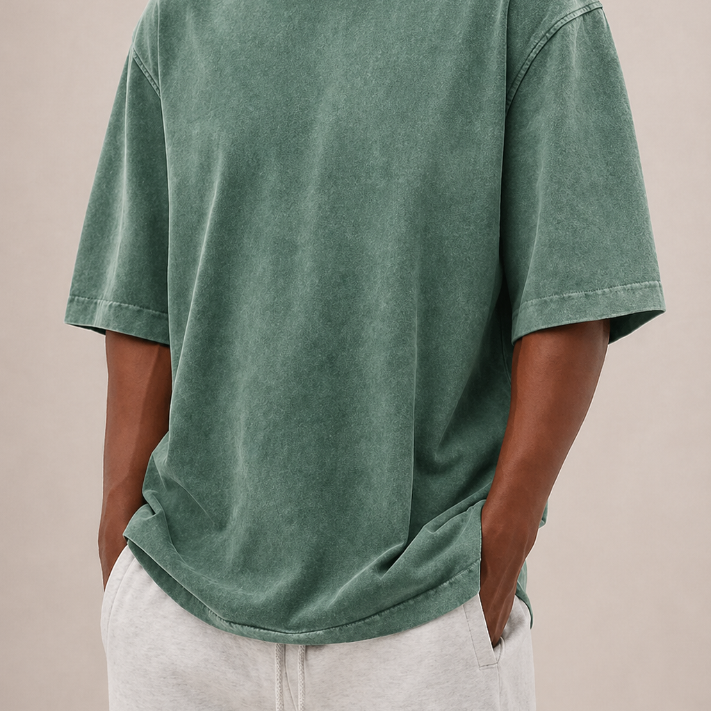 Sevana | Heren Gewassen Katoenen T‑Shirt