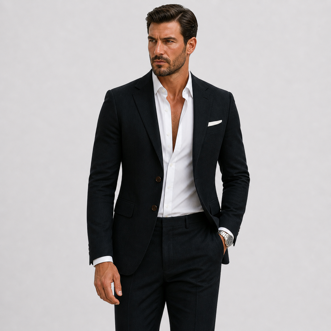 Sevana | Heren Slim-Fit Linnen Pak