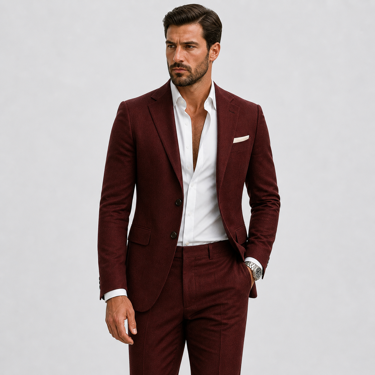 Sevana | Heren Slim-Fit Linnen Pak