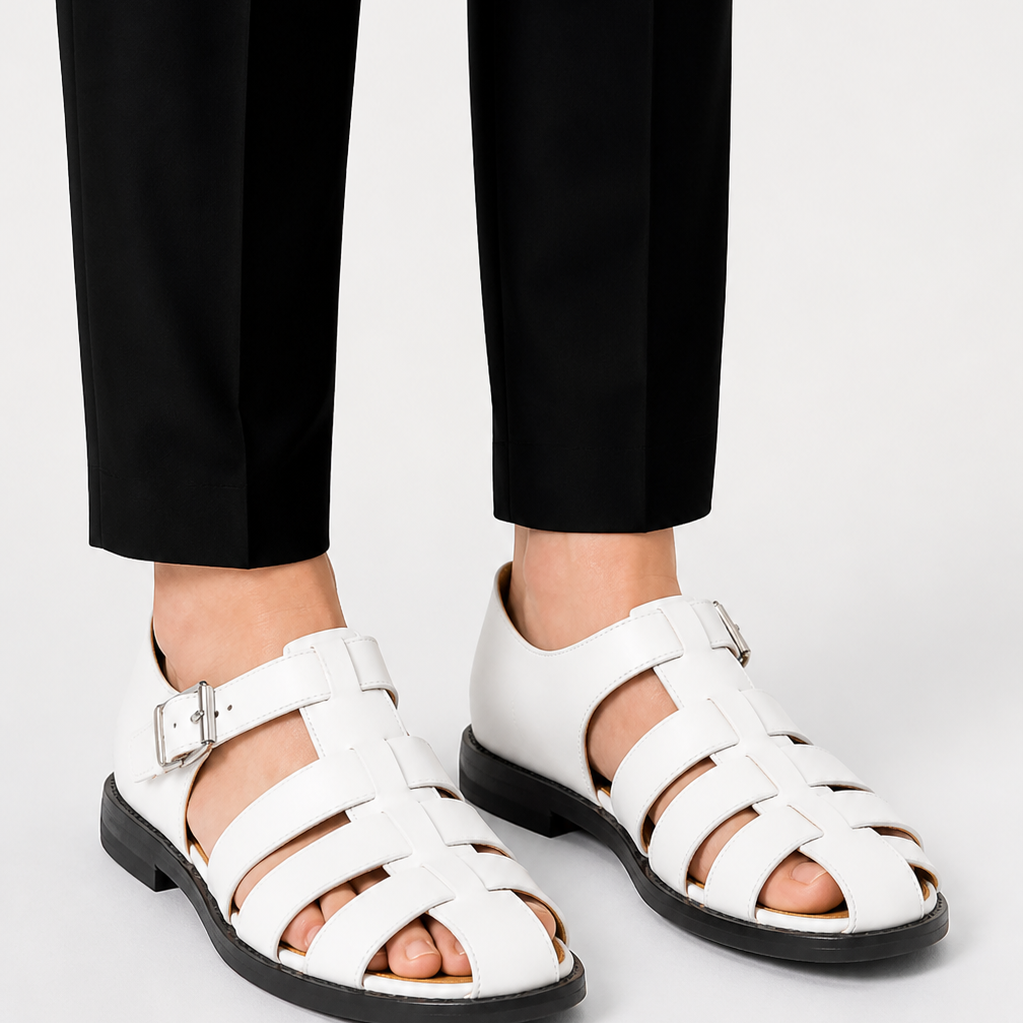 Sevana | Heren Leren Gesloten Sandalen