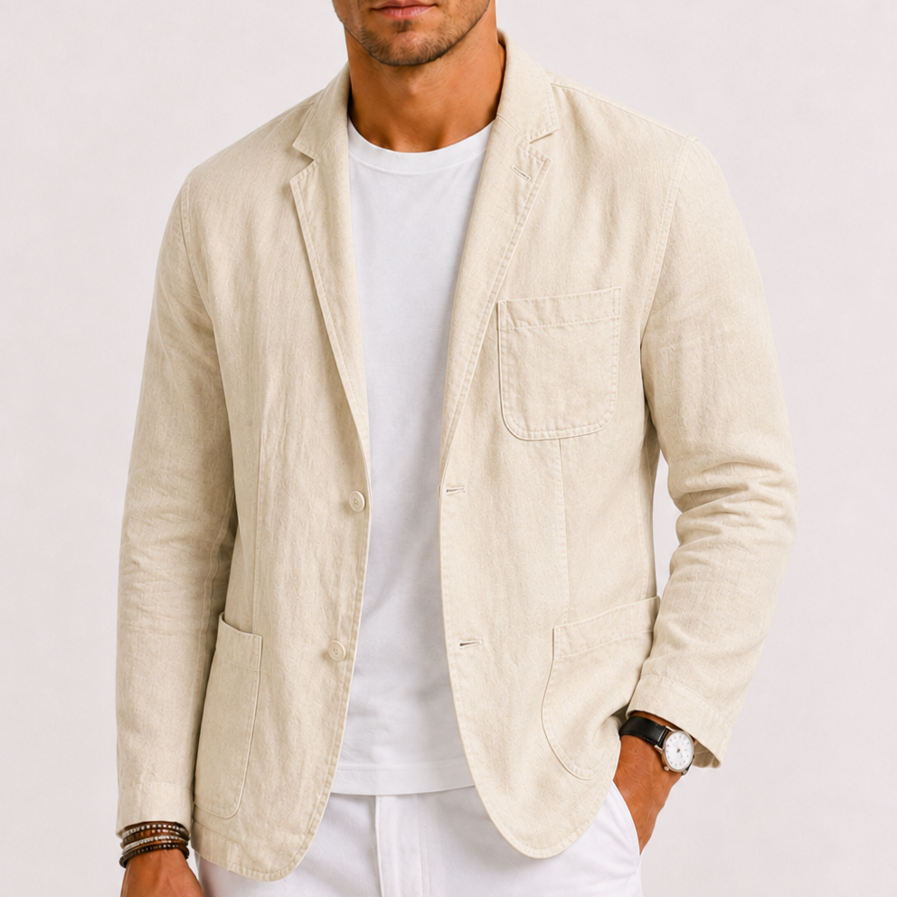 Sevana | Heren Linnen Blazer