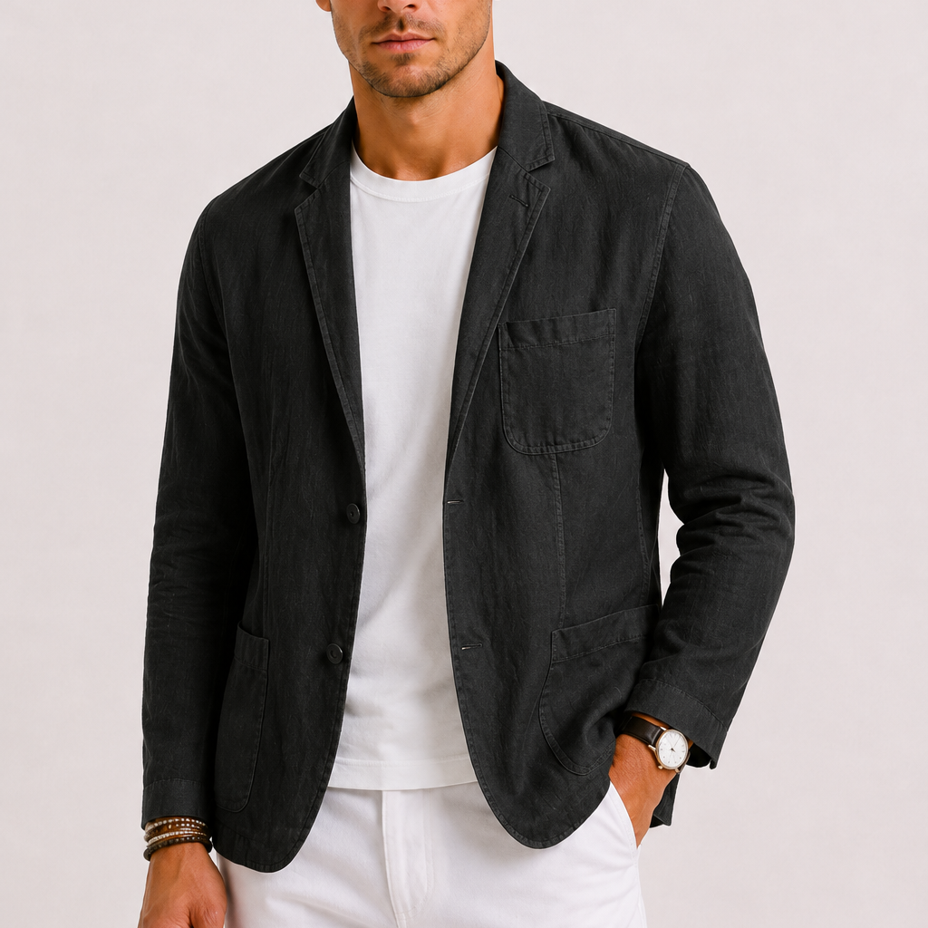 Sevana | Heren Linnen Blazer