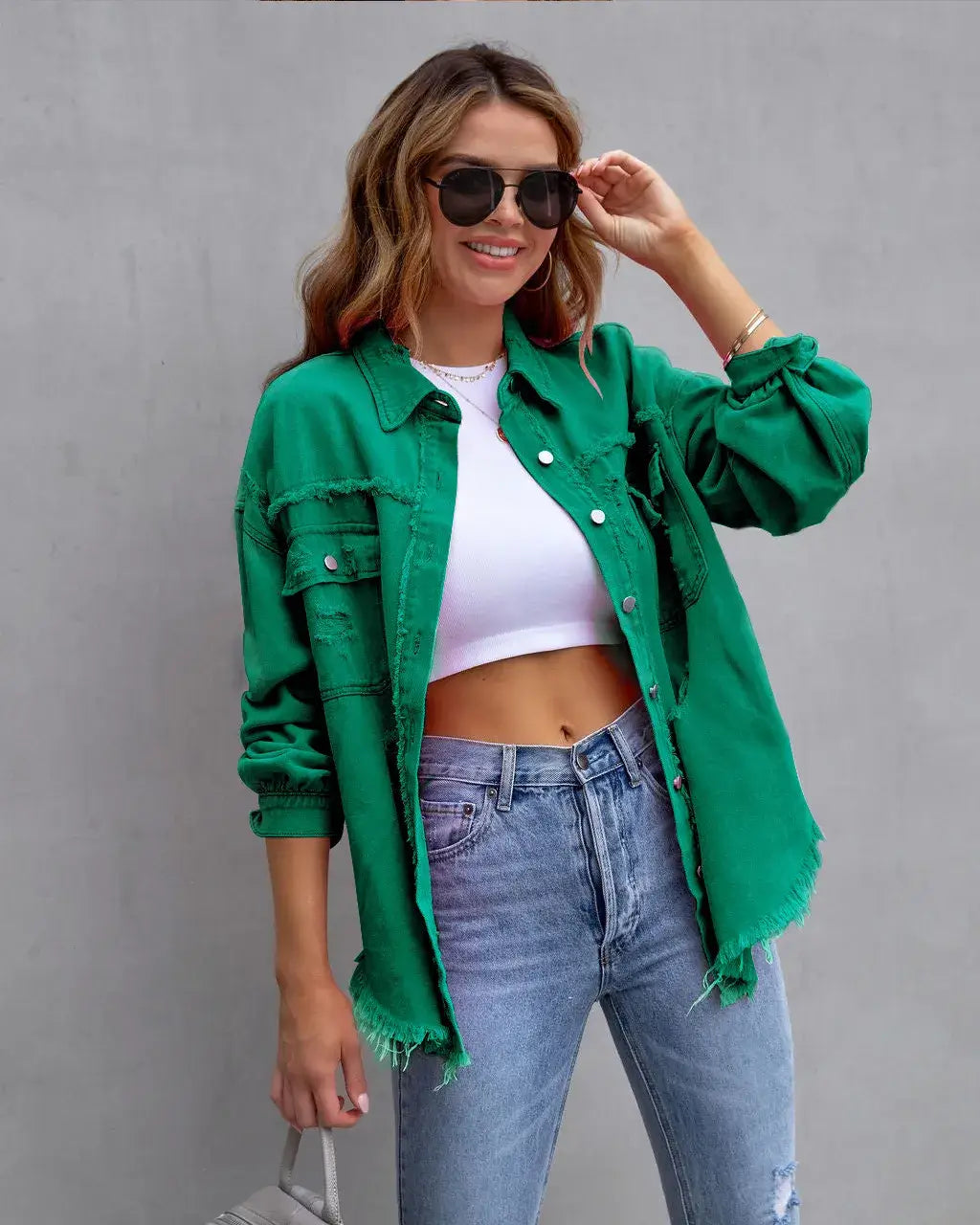 Kenzy™ Jeansjacka med moderna detaljer