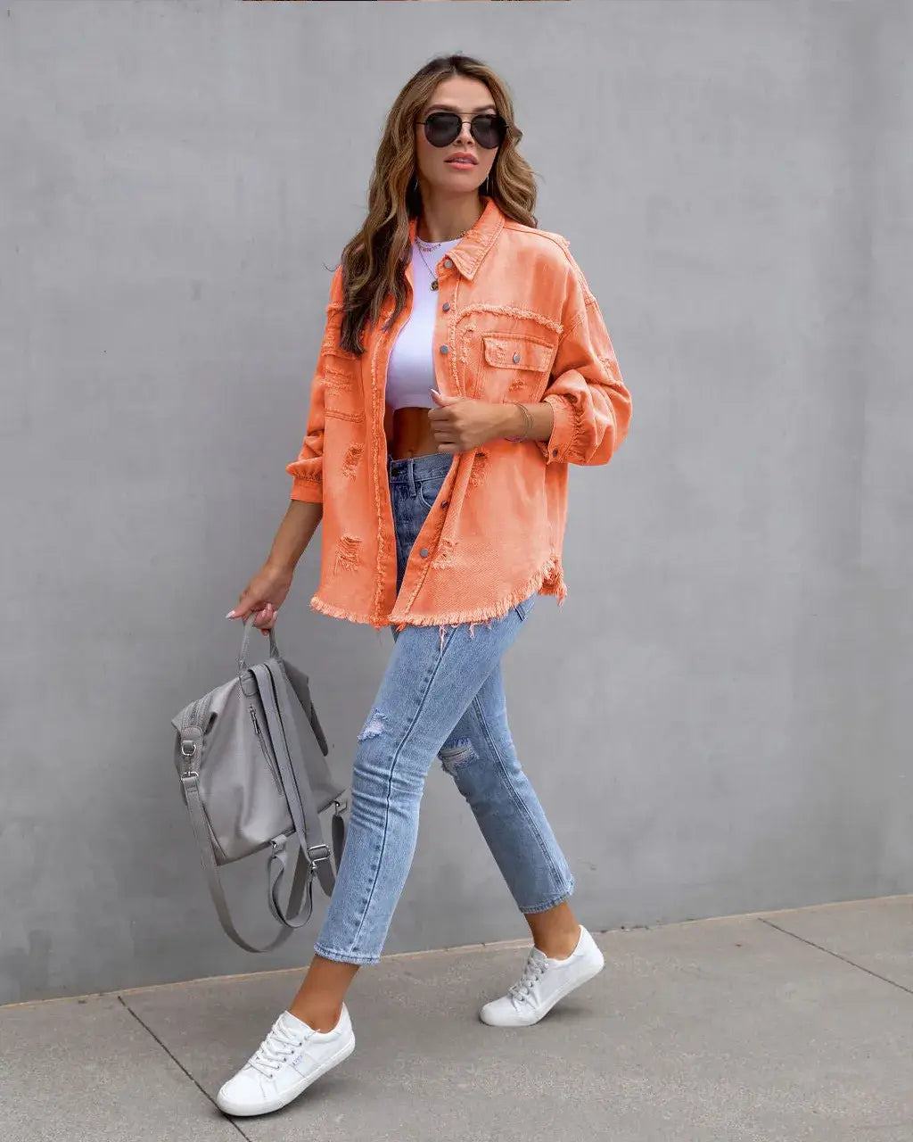 Kenzy™ Jeansjacka med moderna detaljer