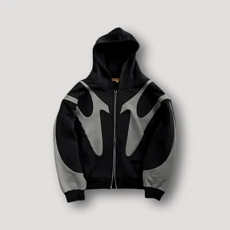 Sevana | Heren Patchwork Hoodie Met Rits