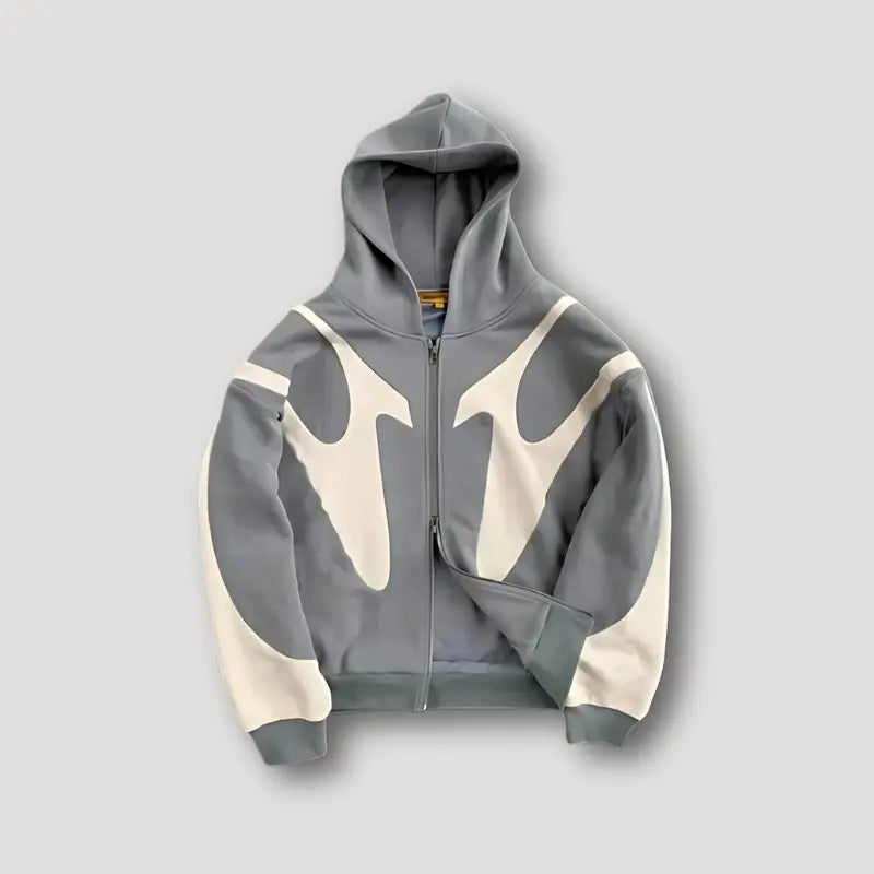 Sevana | Heren Patchwork Hoodie Met Rits