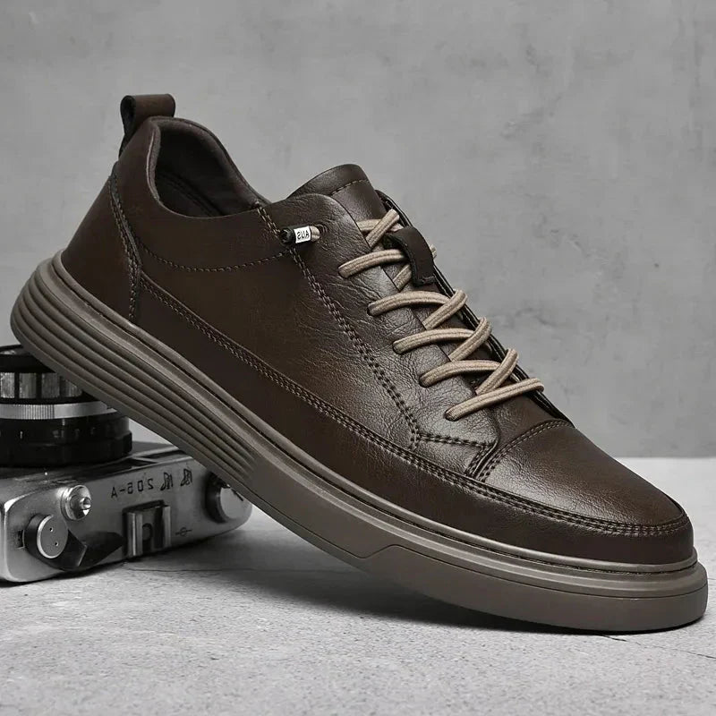Sevana | Heren Zwarte Vetersneakers