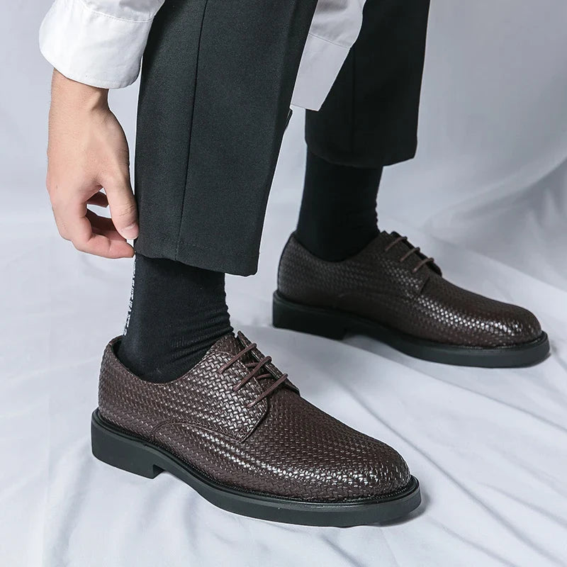 Santiago™ Oxfords i äkta läder