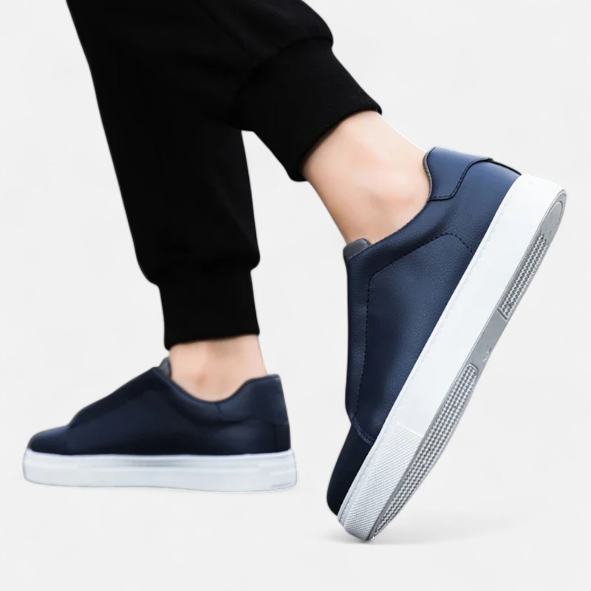 Sevana | Heren Leren Slip-On Sneakers