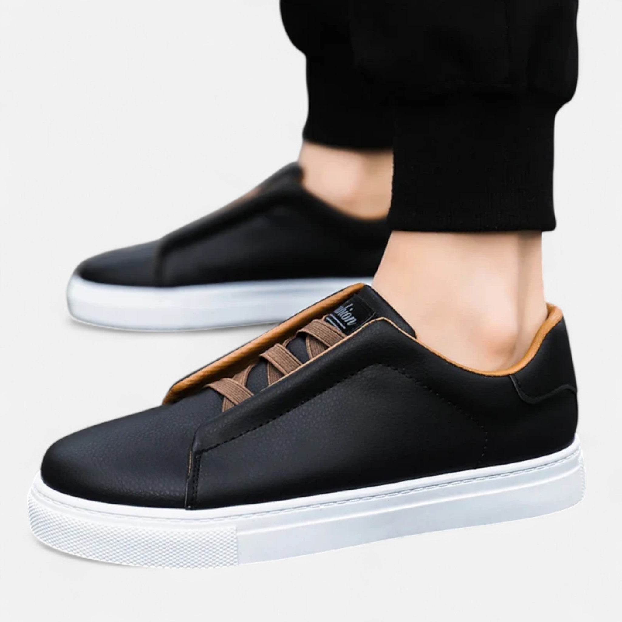 Sevana | Heren Leren Slip-On Sneakers
