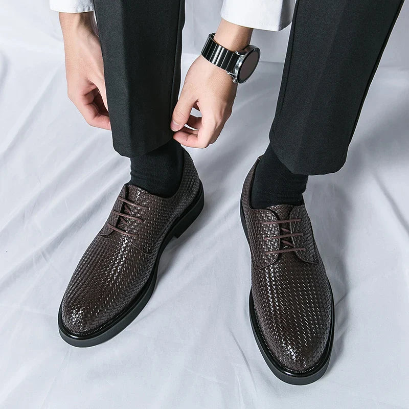 Santiago™ Oxfords i äkta läder