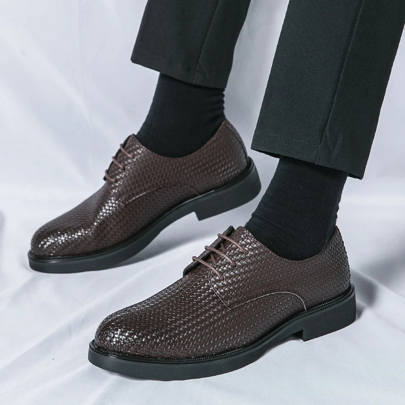Santiago™ Oxfords i äkta läder